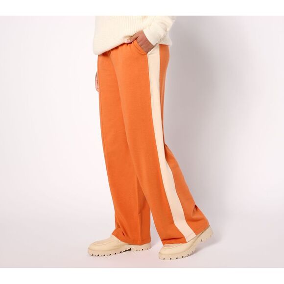 Studio Park Pants - Studio Park Women's Pants Sz XL Reg Side Stripe Knit Pant Red A628900